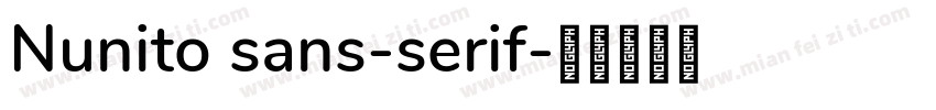 Nunito sans-serif字体转换